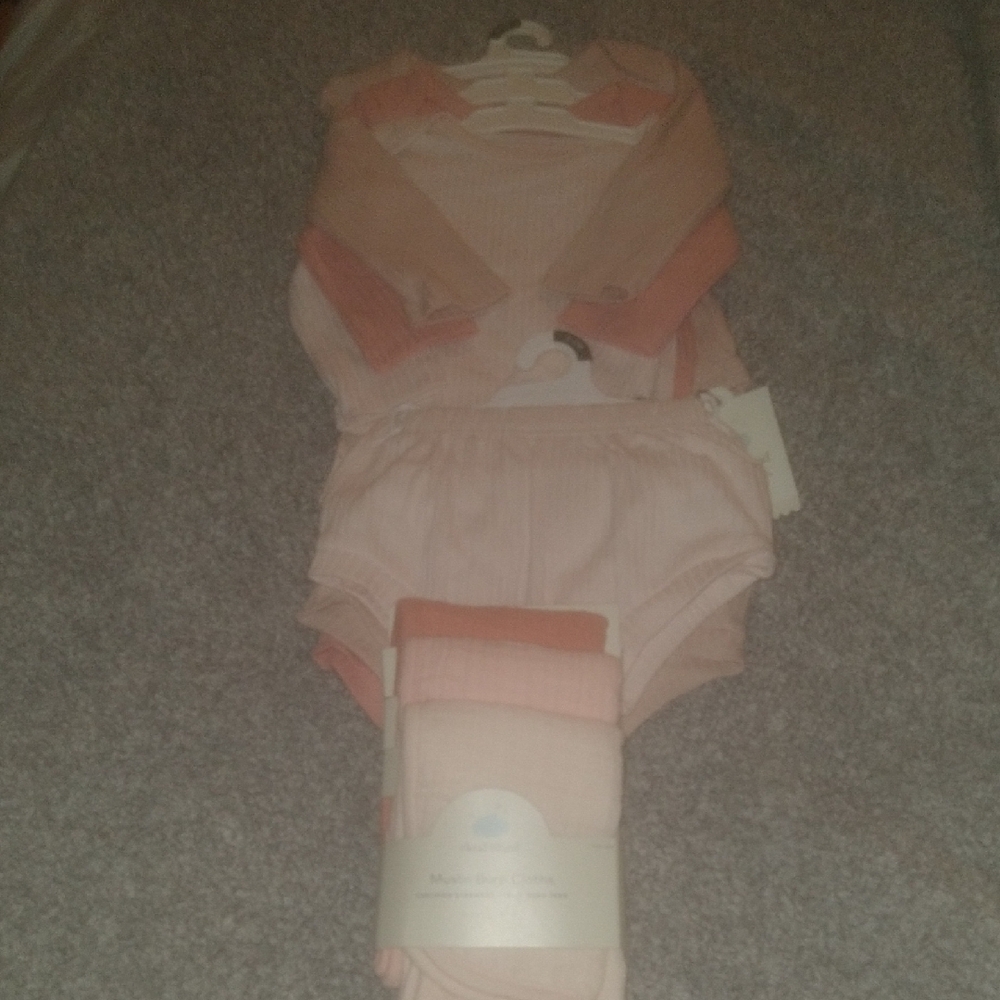 Cloud Island Pink and Peach Kids Matching Set